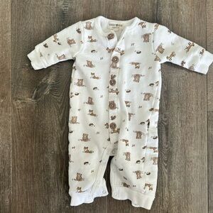 White and Brown rabbit and bear Kids outfit 0-3 months